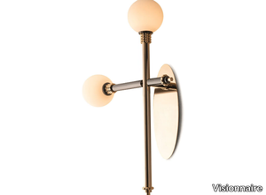 ALPHA - Brass wall light with fixed arm _ Visionnaire