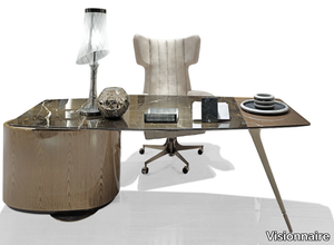 WILSHIRE - Marble writing desk with drawers _ Visionnaire