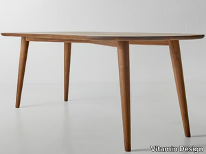 AMBIO - Rectangular solid wood dining table _ Vitamin Design