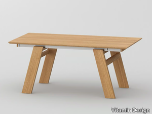 CULTUS - Extending rectangular solid wood table _ Vitamin Design