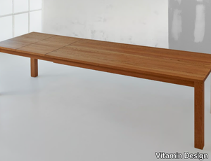 FORTE BUTTERFLY - Extending rectangular solid wood table _ Vitamin Design