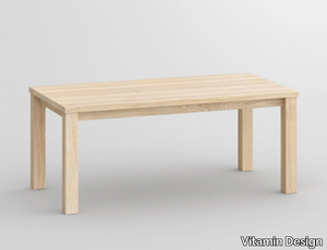 FORTE - Rectangular solid wood table _ Vitamin Design