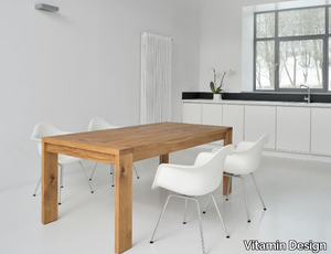 LUNGO - Extending solid wood table _ Vitamin Design