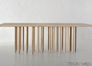 STILUS - Rectangular solid wood table _ Vitamin Design