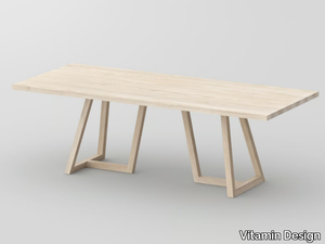 MARGO - Rectangular solid wood table _ Vitamin Design