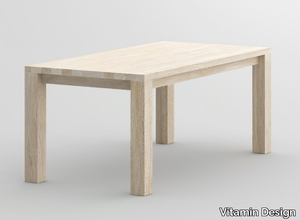 CUBUS - Rectangular solid wood table _ Vitamin Design