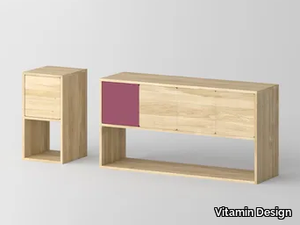 CAVUS - Solid wood sideboard with doors _ Vitamin Design