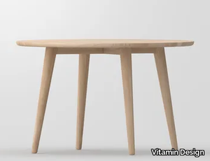 AMBIO - Round solid wood dining table _ Vitamin Design