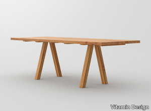 PAPILIO - Rectangular solid wood table _ Vitamin Design