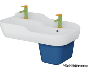 SENTO KIDS - Double ceramic washbasin for children _ VitrA Bathrooms