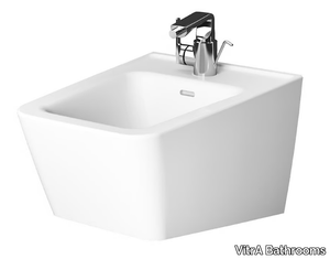 EQUAL - Wall-hung ceramic bidet with overflow _ VitrA Bathrooms