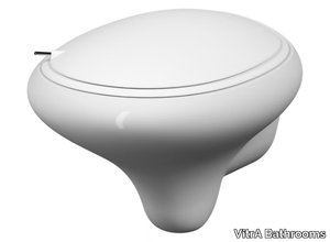 ISTANBUL - Wall-hung rimless ceramic toilet _ VitrA Bathrooms