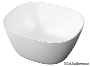 PLURAL HIGH - Countertop square ceramic washbasin _ VitrA Bathrooms