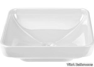 WATER JEWELS - Countertop square ceramic washbasin _ VitrA Bathrooms