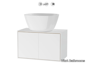 VOYAGE FOR BOWLS - Wall-mounted wooden vanity unit with doors _ VitrA Bathrooms