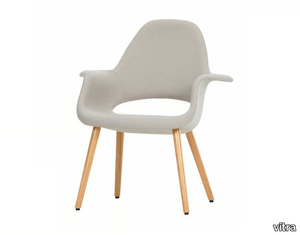 ORGANIC CHAIR - Upholstered fabric chair with armrests _ Vitra