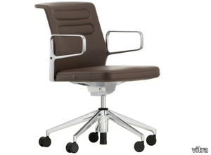 AC 5 STUDIO - Swivel leather office chair _ Vitra