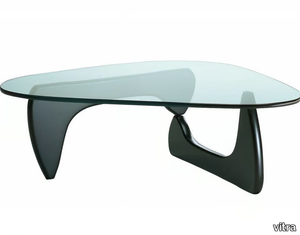 NOGUCHI COFFEE TABLE - Wood and glass coffee table _ Vitra