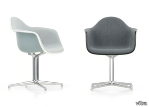 DAL - Upholstered with 4-spoke base fabric chair with armrests _ Vitra