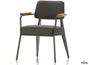 FAUTEUIL DIRECTION - Upholstered easy chair with armrests _ Vitra