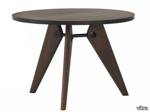 GUÉRIDON - Round solid wood table _ Vitra