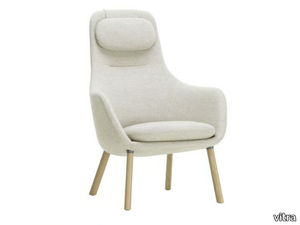 HAL LOUNGE - Fabric armchair with headrest _ Vitra