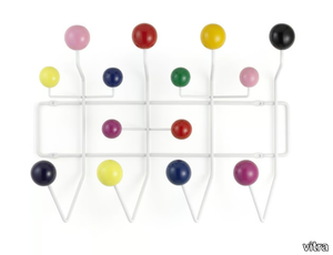 HANG IT ALL - Wall-mounted steel and wood coat rack _ Vitra