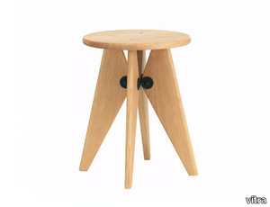 TABOURET BOIS - Solid wood stool _ Vitra