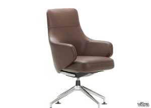 GRAND CONFERENCE LOWBACK - Leather executive chair _ Vitra