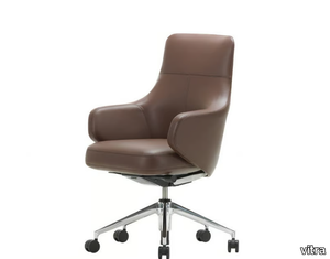 GRAND EXECUTIVE LOWBACK - Leather executive chair _ Vitra