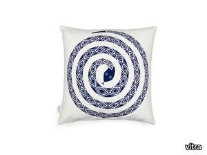 GRAPHIC PRINT SNAKE - Square cotton cushion _ Vitra