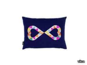 DOUBLE HEART 2 - Rectangular embroidered cushion _ Vitra