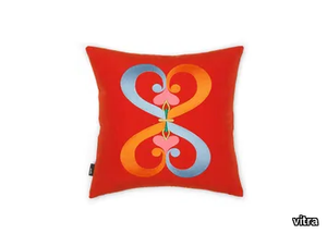 DOUBLE HEART - Square embroidered cushion _ Vitra