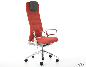 ID TRIM L - Upholstered high-back fabric office chair _ Vitra