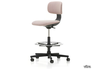 ROOKIE HIGH - Height-adjustable fabric office stool _ Vitra