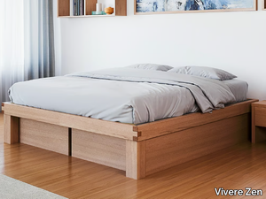 LICHENE - Solid wood storage bed _ Vivere Zen