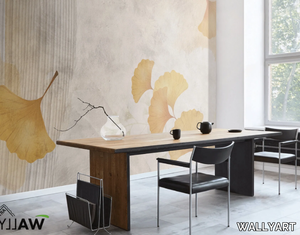 YIN - Washable wallpaper with floral pattern _ WALLYART