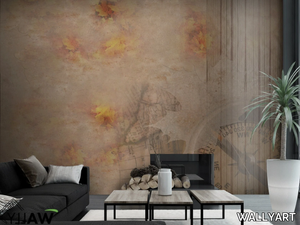 COMPASS - Motif fire retardant washable nonwoven wallpaper _ WALLYART
