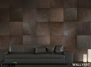 CORTANA - Washable fire retardant metal effect nonwoven wallpaper _ WALLYART