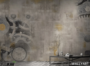 GEAR - Motif fire retardant washable nonwoven wallpaper _ WALLYART