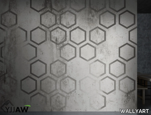 RANGE - Fire retardant washable encaustic effect nonwoven wallpaper _ WALLYART
