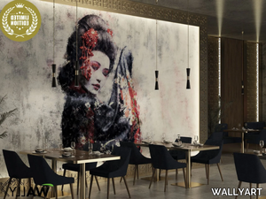 GEIKO AOI - Washable nonwoven wallpaper _ WALLYART