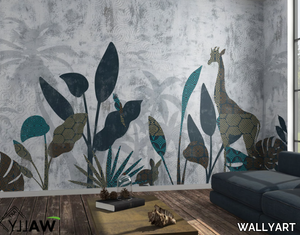 AKELA - Tropical wallpaper _ WALLYART
