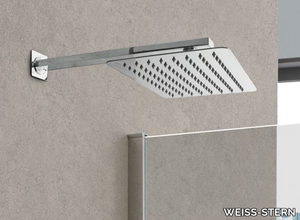 RETTANGOLO - Wall-mounted rectangular overhead shower with arm _ WEISS-STERN