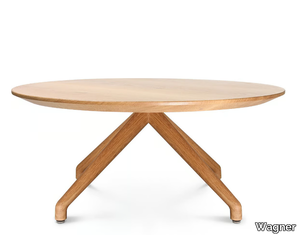 W-TABLE - Round wooden coffee table for living room _ Wagner