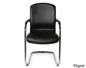 ALUMEDIC 60 - Cantilever chair with armrests _ Wagner