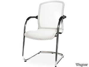 ALUMEDIC 70 - Cantilever reception chair with armrests _ Wagner