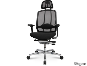 ALUMEDIC 10 - Swivel height-adjustable mesh office chair _ Wagner