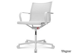 D1 OFFICE - Swivel mesh office chair with armrests _ Wagner