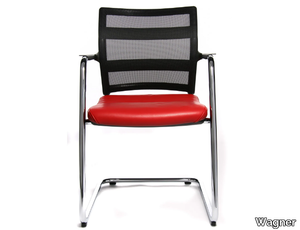 ERGOMEDIC 110-1 - Cantilever reception chair with armrests _ Wagner